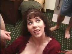 Gangbang mit Brunetter (8)